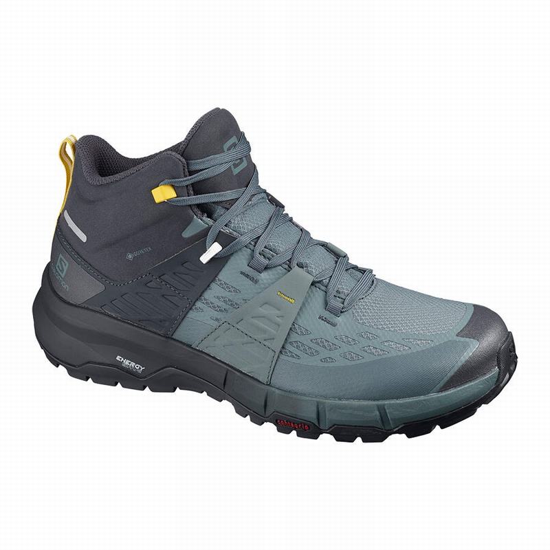 Buty Trekkingowe Męskie Salomon ODYSSEY MID GTX - Ciemny Niebieskie - Polska (978-PXBWCI)